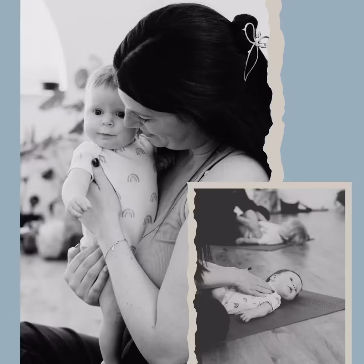 Parent and baby enjoying a calm moment together